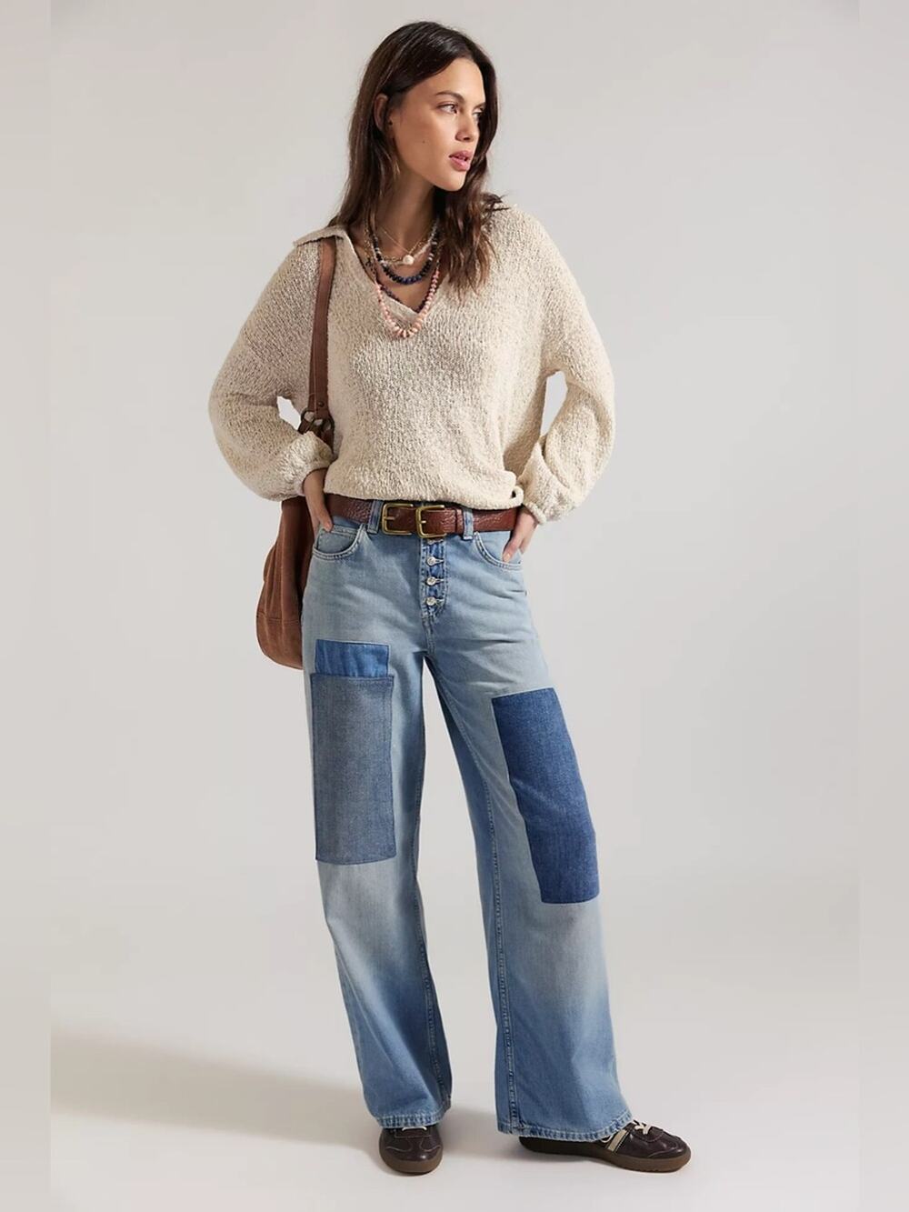 We The Free Nia Patchwork Boyfriend Jeans